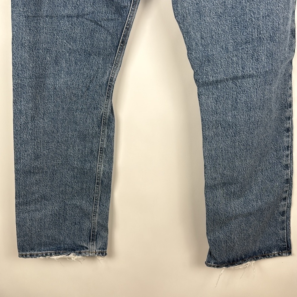 Agolde Mia Mid Rise Straight Leg Distressed Jeans in Rule Size 29 - Picture 10 of 13